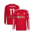 Camisola Liverpool Mohamed Salah 11 Homem Equipamento Primeiro 2025-2026 Manga Comprida